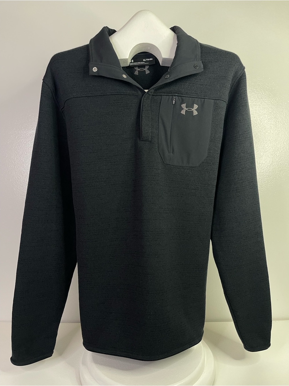 Under Armour Specialist Henley 2.0 Sweater Fleece Black XL